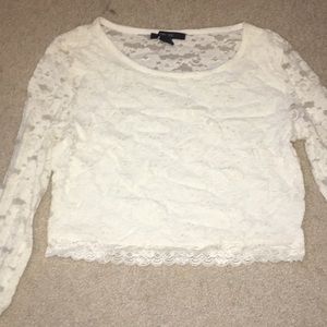 Long sleeve lace shirt